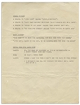 Moe Howard's 8pp. of Scripts & Notes, Circa 1940s-50s, Mostly for Three Stooges Stage Performances -- Includes ''Stooges Chorus'', ''Slapping Scene'' & Jokes -- Very Good Condition